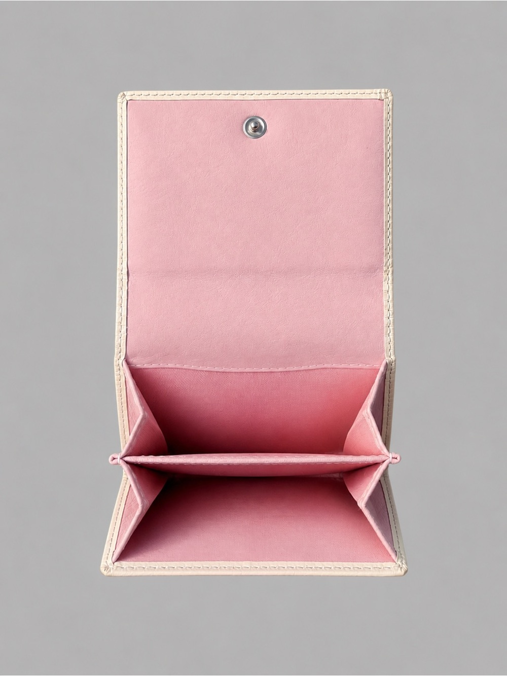 Authentic Christian Dior Trotter “1” Bifold Wallet in Pink/White - Picture 3 of 11